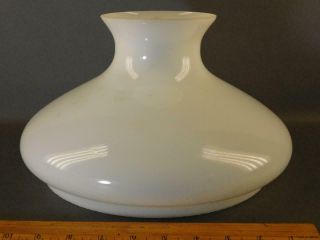 Antique White Milk Glass Shade Tam - O - Shanter Student Oil Aladdin Hurricane