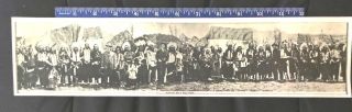Bufffalo Bill - W.  F.  Cody - Panoramic Photo Of Wild West Circus Circa 1908?