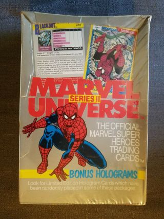 1991 Impel Marvel Universe Series Ii Card Set Wax Pack Box Factory