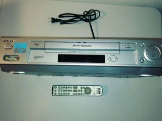 Vintage Sony Video Cassette Recorder/player Slv - N700 Vhs,  Hi - Fi Stereo W/remote