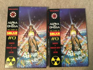 Solar: Man Of The Atom Alpha & Omega Hc With Slipcase,  Poster,  Valiant Shooter