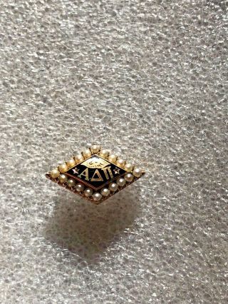 Vintage 10k Gold Alpha Delta Pi Sorority Pin Badge