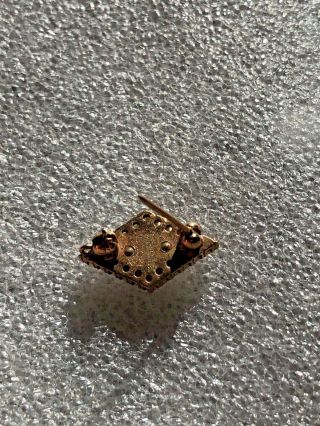 Vintage 10k Gold Alpha Delta Pi Sorority Pin Badge 2