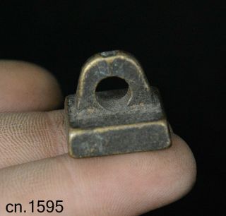 Ancient Folk Chinese Old Dyansty Palace Bronze Imperial Seal Stamp Signet Statue