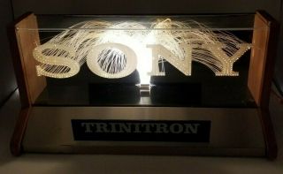 Sony Advertising Store Sign Display Vintage Fiber Optic Trinitron