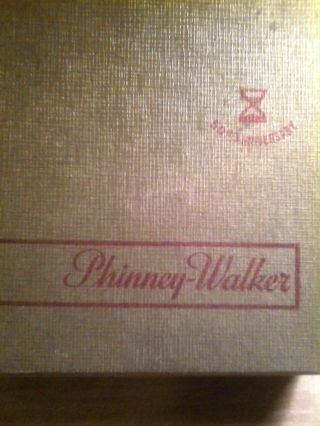 Vintage Phinney - Walker Wind Up Folding Travel Alarm Clock W/ Box - Germany
