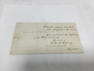 1863 Civil War Letter From Headquarters Of 28th Wisconsin Volunteers