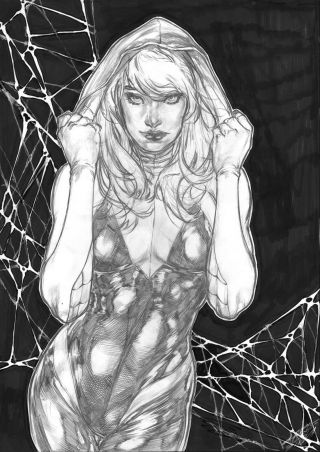 Spider - Gwen (11 " X17 ") By Carlos Silva - Ed Benes Studio
