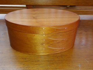 Vintage Oval Shaker Style Finger Lap Pantry Box Orleans Carpenters,  Ma