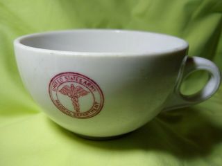 Vintage Mayer China Mess Hall Coffee Cup United States U.  S Army Medical Dept.