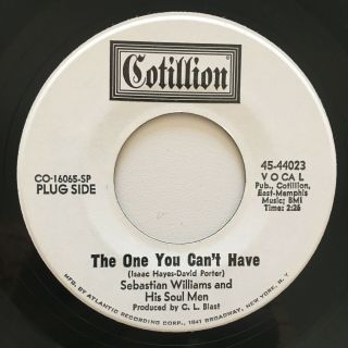 Sebastian Williams & Soul Men Rare The One You Can’t Have 45 Listen
