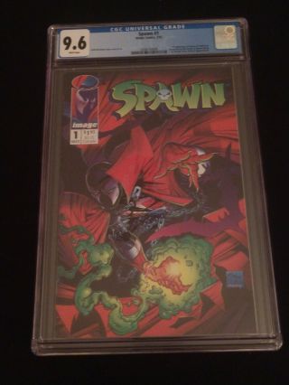 Cgc 9.  6 (nm, ) Spawn 1 (1992) 1st Al Simmons - Mcfarlane - White Pages/new Case