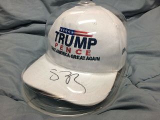 Vp Mike Pence Signed Autograph Signature Maga Hat In Capsule Trump Campaign 2016