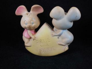 Pixie And Dixie Soft Rubber Toy Dell Subscription Prize 1950s/60s