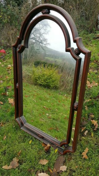 Antique Retro Mirror.  Framed Vintage Mirror.  Large Mirror