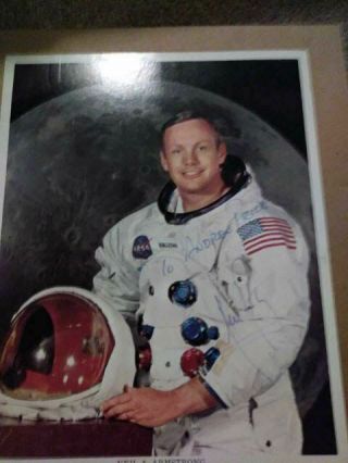 Apollo 11 Crew Signed 8x10 Photo Neil Armstrong Buzz Aldrin Michael Collins