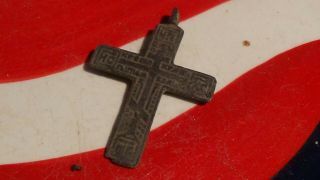 Dug Civil War Brass Cross Crucifix Relic