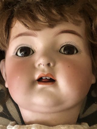 Antique Bisque German Doll Simon & Halbig Toddler W Teeth Open Mouth K Star R