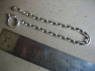 Vintage Unique S/Silver Pocket Watch Chain 9.  1/2 in.  Long 3