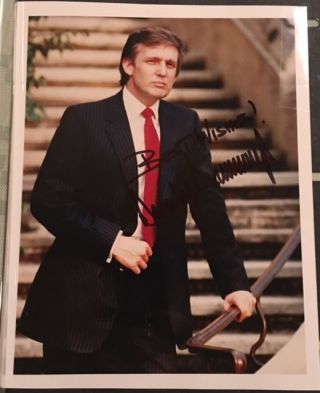 Signed Photo American Presidential Signature Autographed,  President Donald Trump