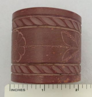 Vintage Native American Indian Made Catlinite Pipestone Napkin Ring