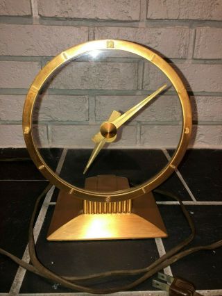 Vintage Mid Century Retro Jefferson Golden Hour Mystery Clock