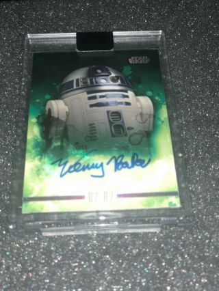 Kenny Baker R2 - D2 2019 Topps Star Wars Stellar Signatures Autograph Card /40