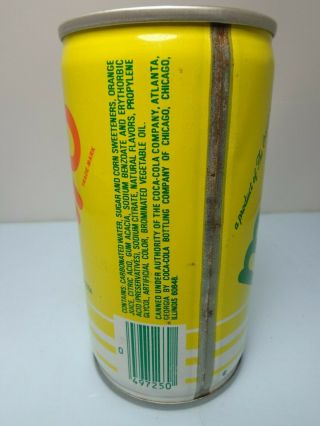 MELLOW YELLOW by COCA - COLA CRIMPED STEEL PULL TAB SODA POP CAN CHICAGO,  ILLINOIS 2