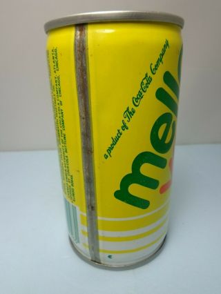 MELLOW YELLOW by COCA - COLA CRIMPED STEEL PULL TAB SODA POP CAN CHICAGO,  ILLINOIS 3