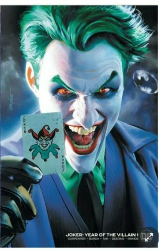 Joker Year Of The Villain 1 Variant Mike Mayhew Virgin Dc Nycc 2019 Rare Nm