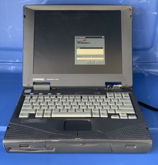 Vtg 1998 Compaq Armada,  Intel Mmx 133mhz Windows 95 Serial Parallel (e 1700 Ibm)