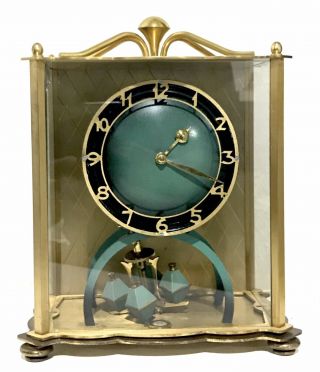 Vintage Turquoise German Euramca Trading Corp Anniversary Clock Blue