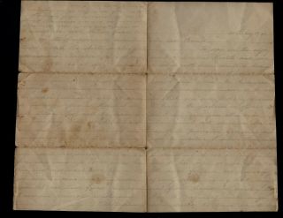 Civil War Letter - Confederate South Carolina Palmetto Sharpshooter Content