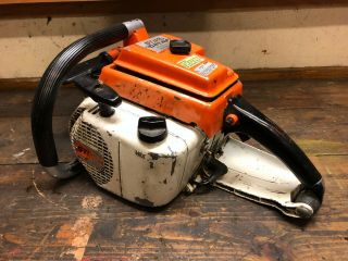 Vintage Collectible Stihl 041av Chainsaw Powerhead Runs And Idles Great