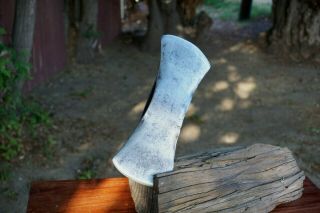 Vintage Stiletto Double Bit Puget Sound Axe Head,  Collectible,  Weights 4.  5 Lbs