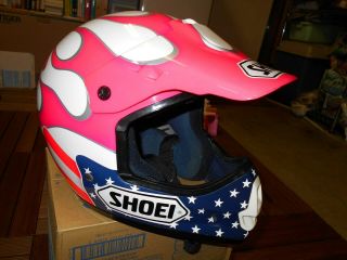 Vintage Shoei Motocross Helmet Vf - X Custom Paint Size S