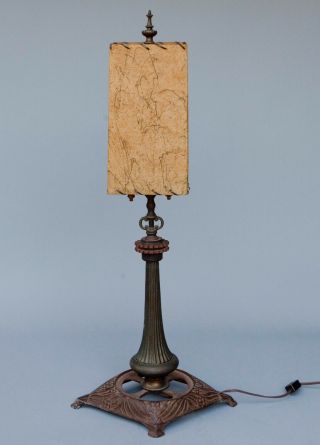 Vintage Antique Mission Arts & Crafts Table Lamp Steampunk