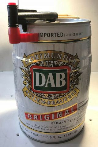 Dab Dortmunder German Beer Barrel 1 Gal.  Imported From Germany
