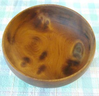 The House Of Myrtlewood Large Wooden Bowl - 7.  75 " One Of A Kind Bowl.