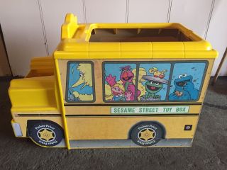 Vintage 1984 Fisher Price Sesame Street Toy Box Very Rare Only 1 On Ebay