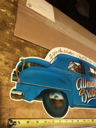 Very Rare Allman Brothers Band Promo Poster Cut Out Record Store Capricorn Rec 2