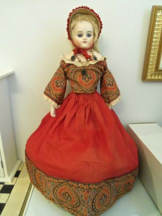Antique German Bisque Fashion Doll Closed Mouth 639 15 "