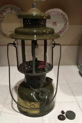 1952 Vintage Coleman Military Army Field Lantern Any Type Gasoline Lamp