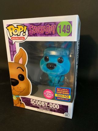 Funko Pop Flocked Scooby - Doo Blue 2017 Le2500 Sdcc