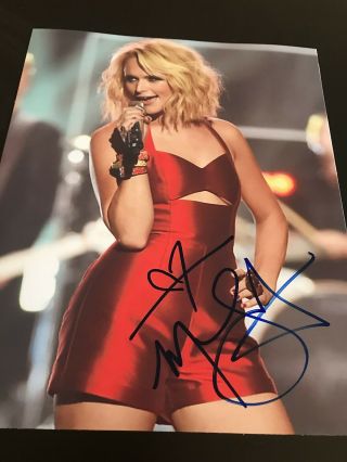 Miranda Lambert Signed Autograph 8x10 Photo Tin Man Concert Mamas Broken Heart D