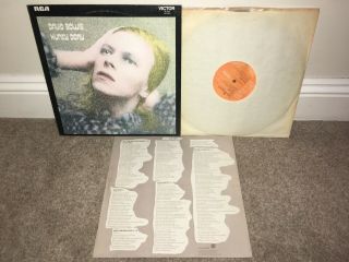 David Bowie Hunky Dory Lp Rca Victor 1971 Uk 1st Press