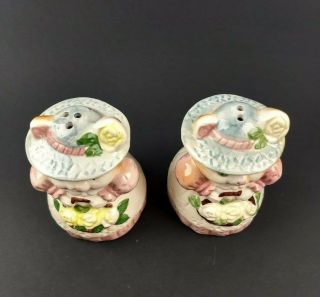 Kitty Cats in Dresses Hats Salt And Pepper Set Ron Gordon Designs Vintage 2