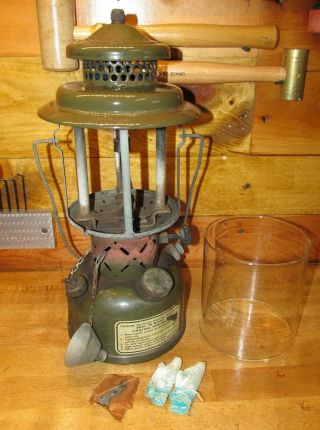 Coleman Us Military Specification Single Mantle Leaded Fuel Lantern,  1954
