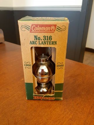 Coleman No 316 Arc Lantern Miniature 100 Years 1900 - 2000