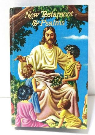 Vintage Pocket Bible Testament & Psalms Pictorial Cover Collins World 1980s